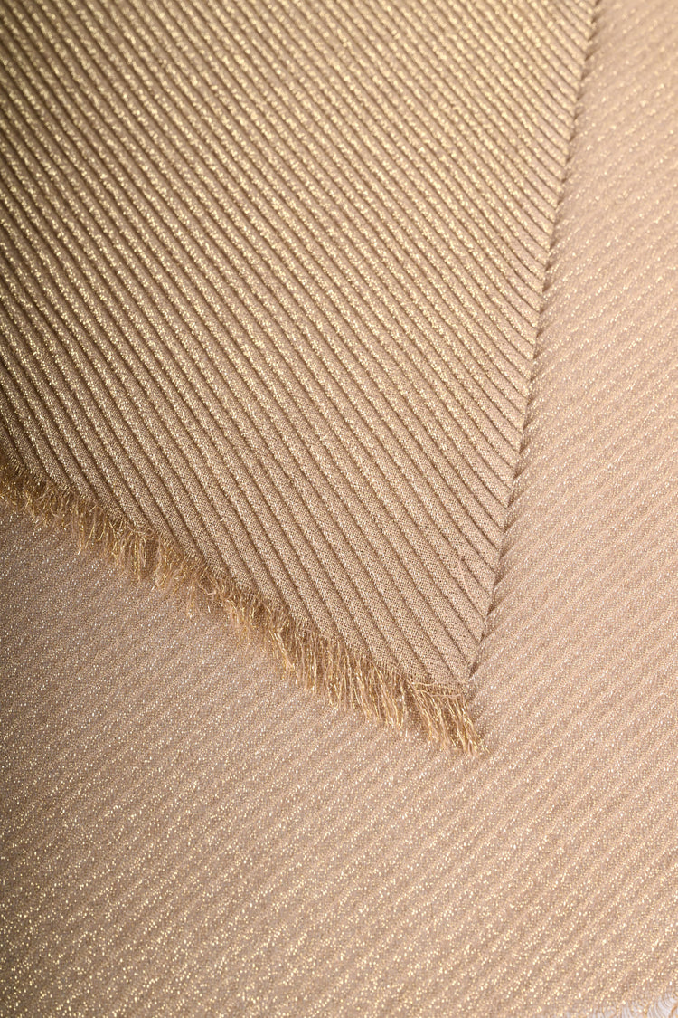 Sciarpa in plissé lurex