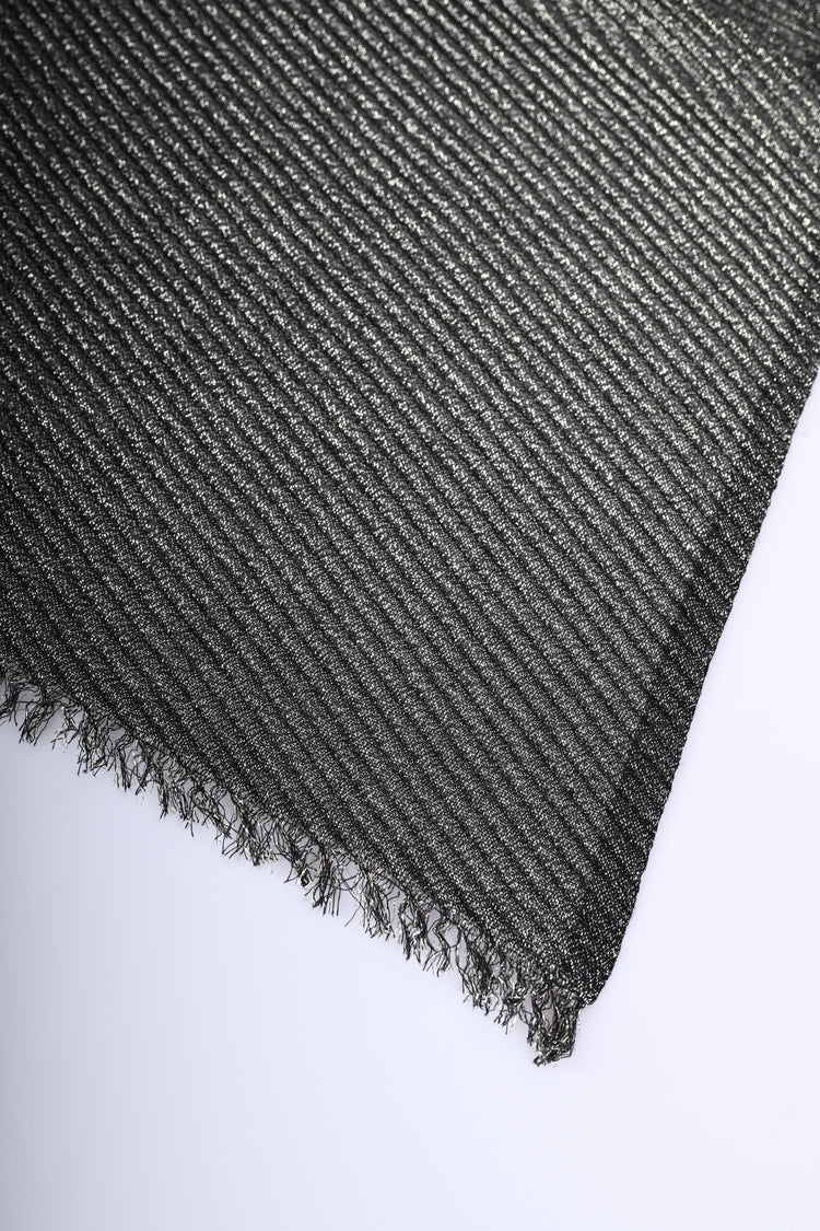 Sciarpa in plissé lurex