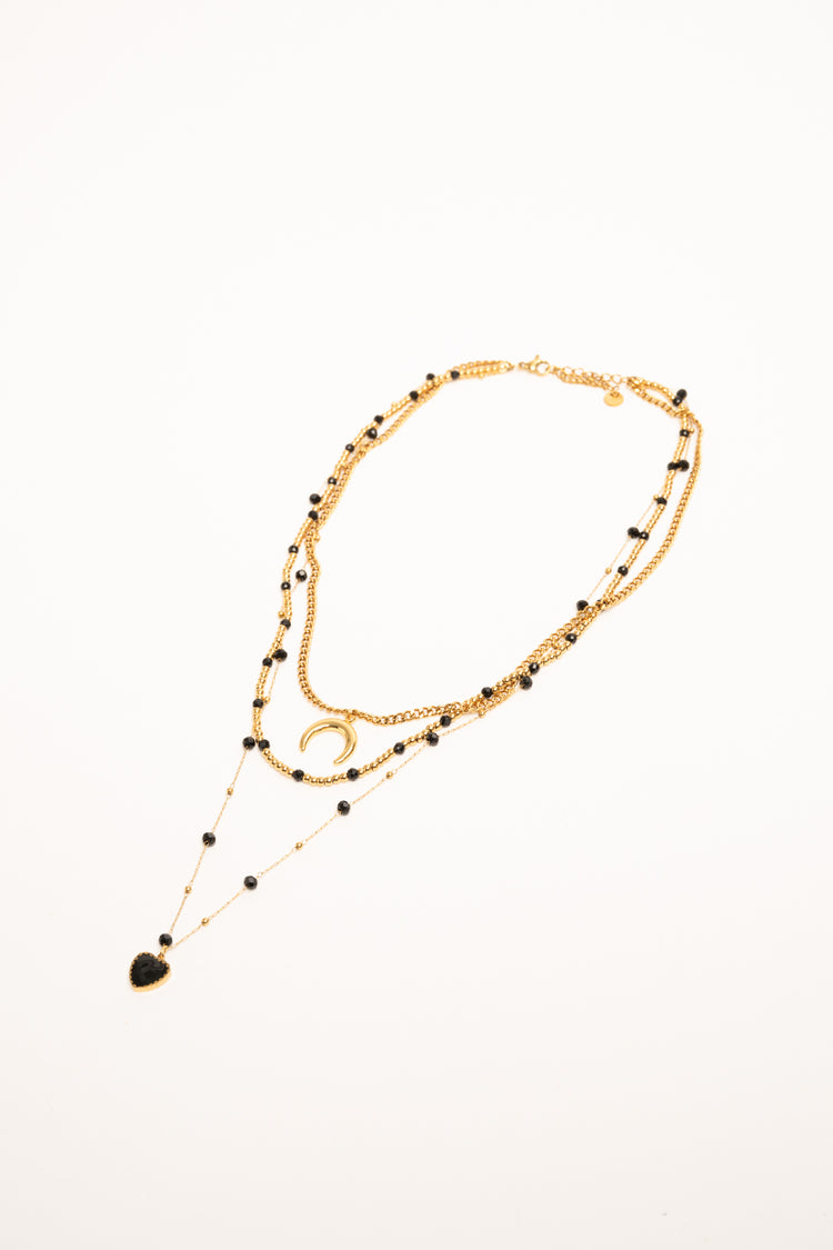 Collana catene multiple pendenti