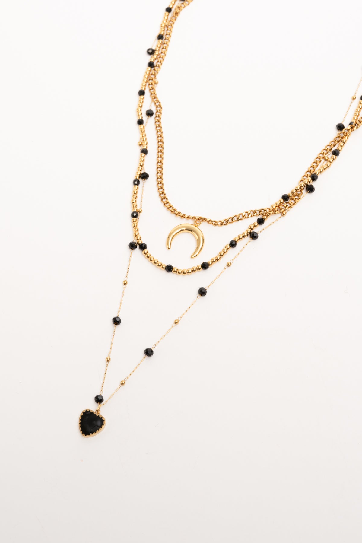 Collana catene multiple pendenti