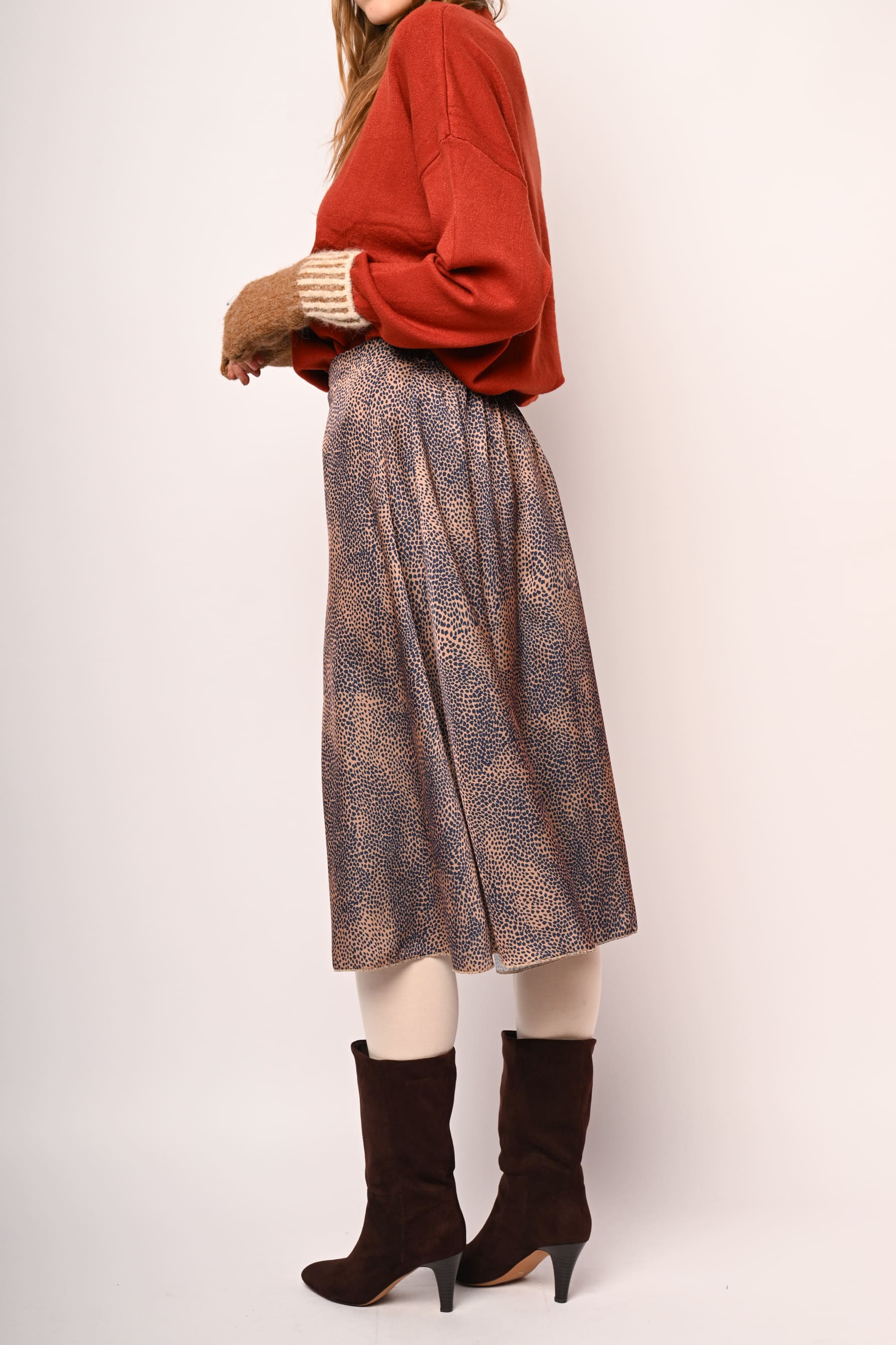 Gonna fantasia micro pois irregolare