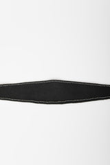 Cintura in faux suede con strass