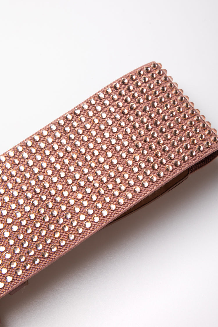 Cintura elastica con strass