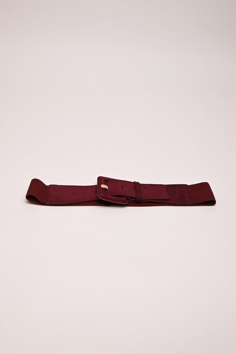 Cintura elastica in faux suede
