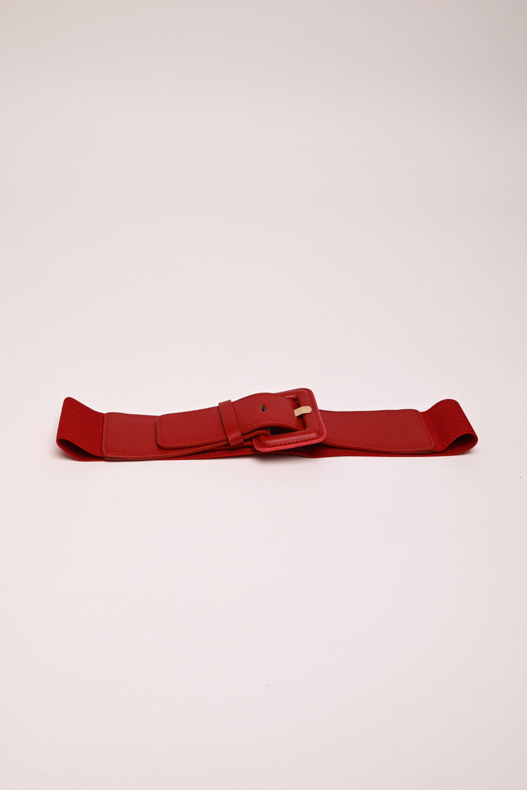 Cintura elastica con fibbia rettangolare