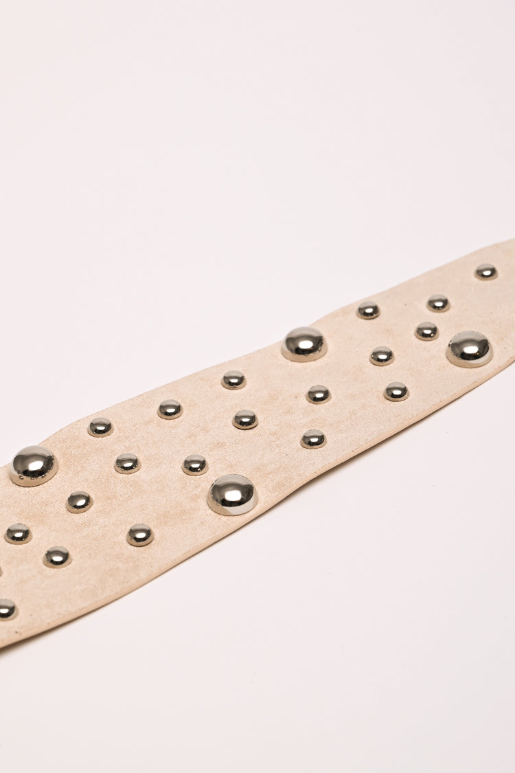 Cintura a fascia con borchie