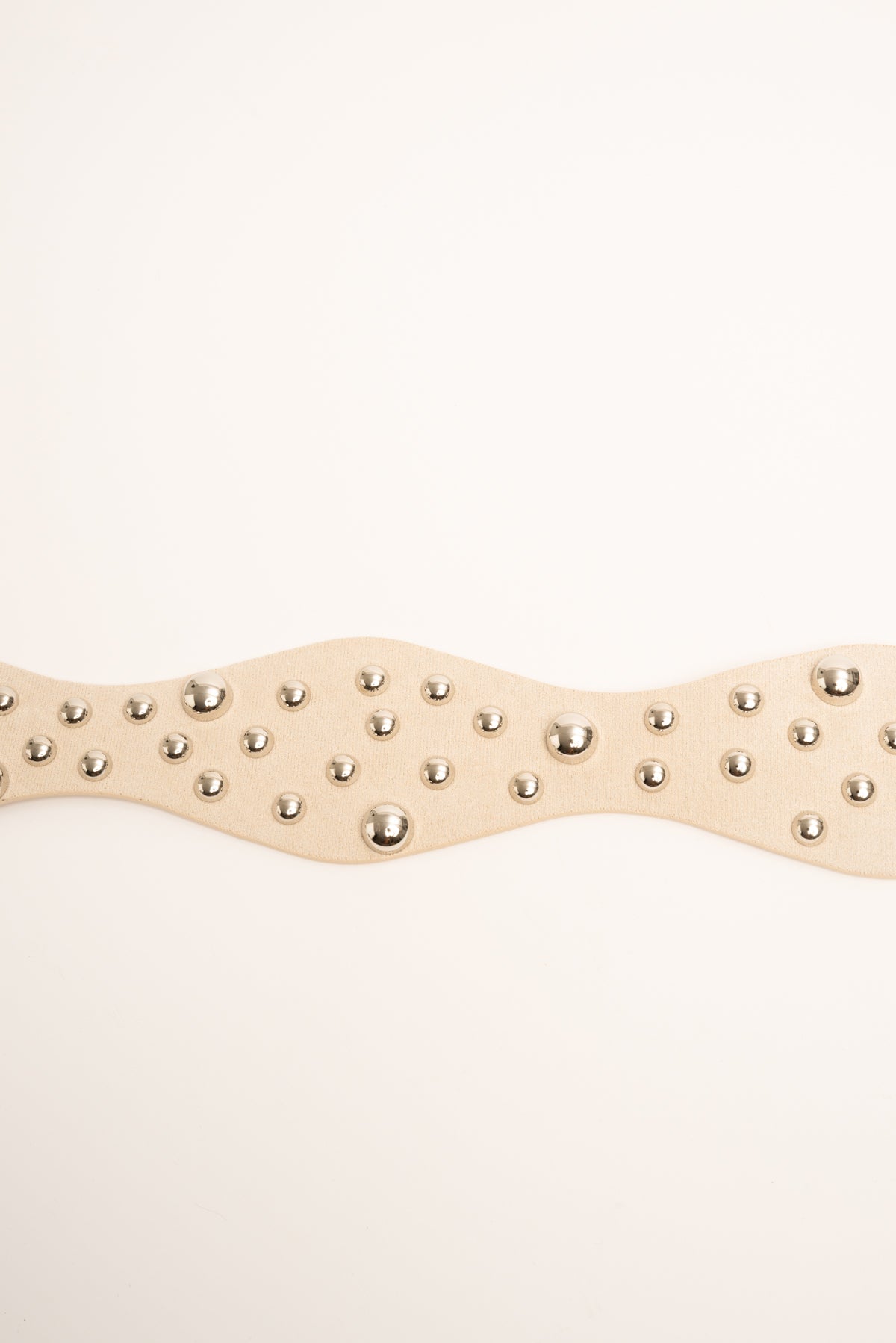 Cintura vellutata con borchie