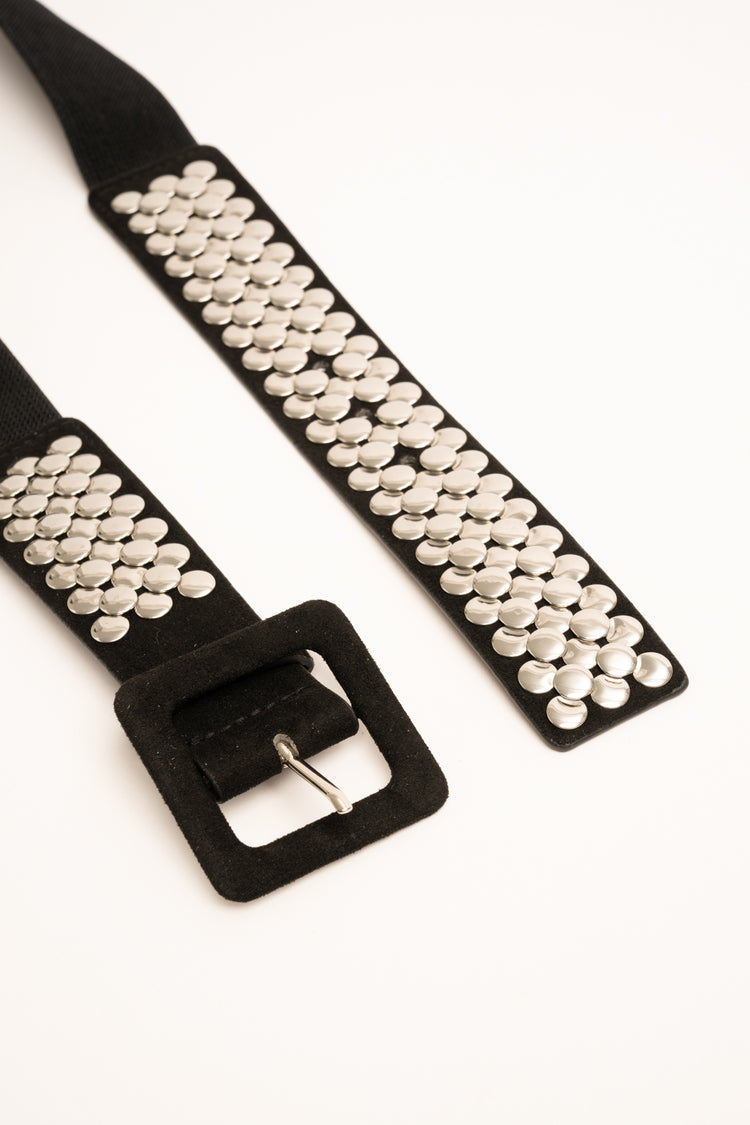 Cintura con borchie nero