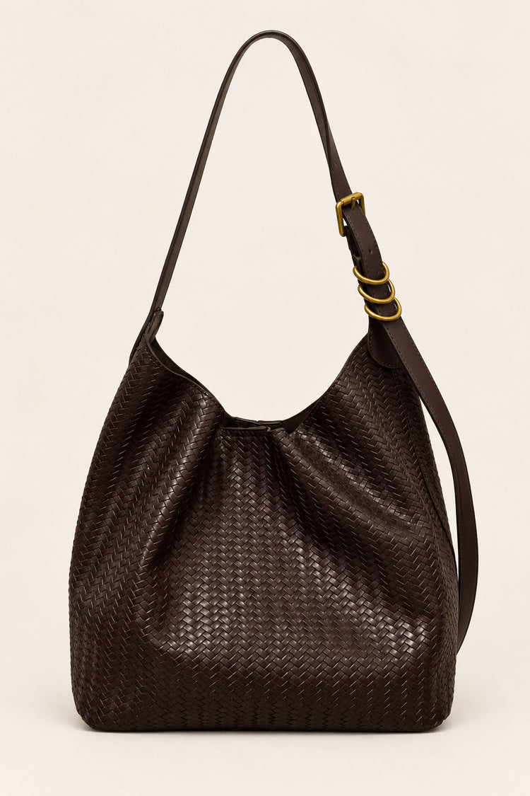 Borsa a spalla trama spiga