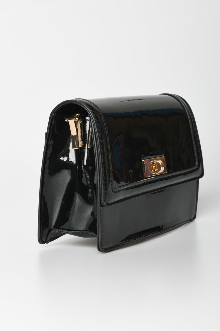 Borsa a tracolla in vernice