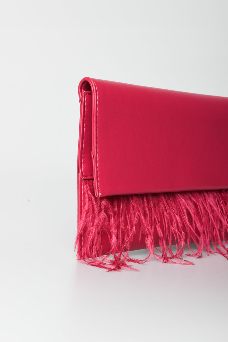 Pochette con piume