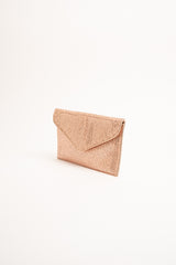 Pochette a busta in strass oro