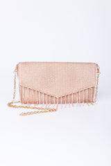 Pochette con strass e frange