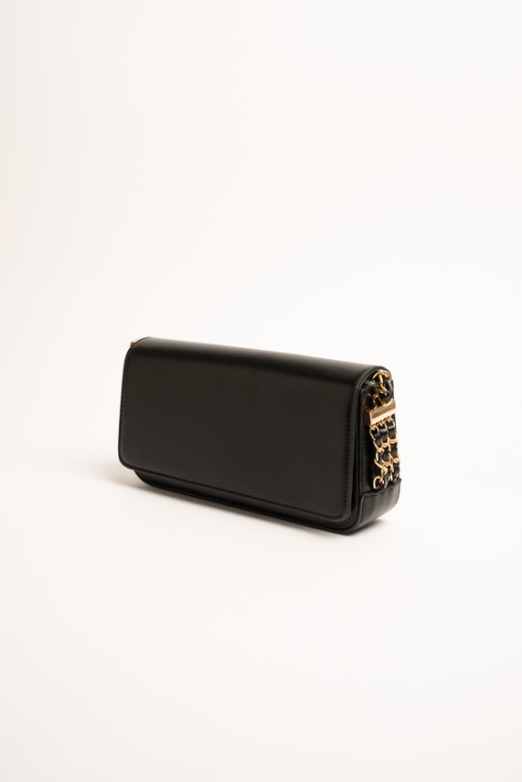 Pochette con manico a catena nero
