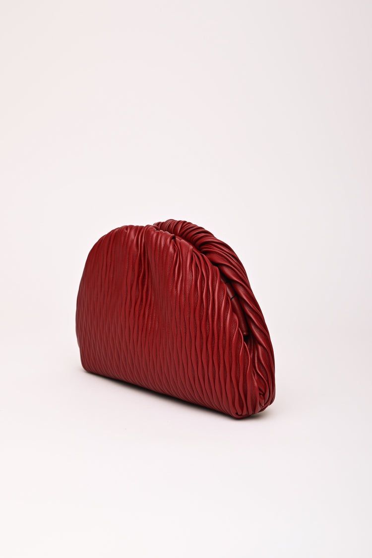 Pochette in similpelle goffrata