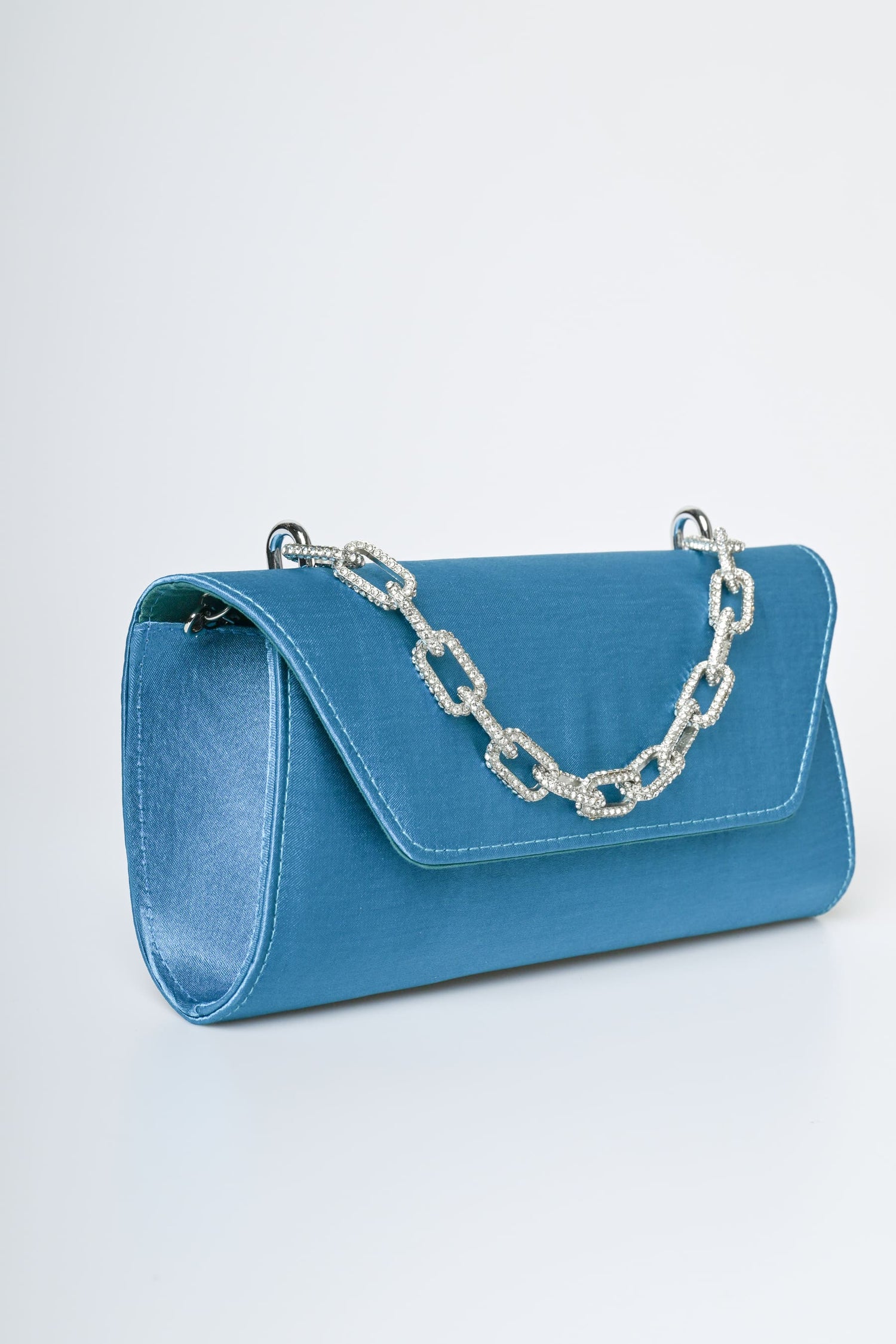 Pochette in raso con manico gioiello – Nunalie