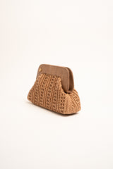 Pochette paglia traforata