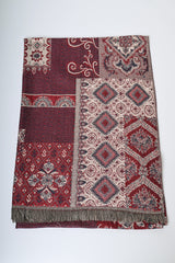 Sciarpa in jacquard patchwork