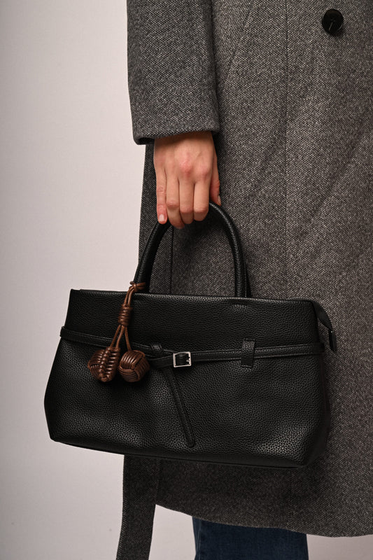 Borsa a mano con portachiavi