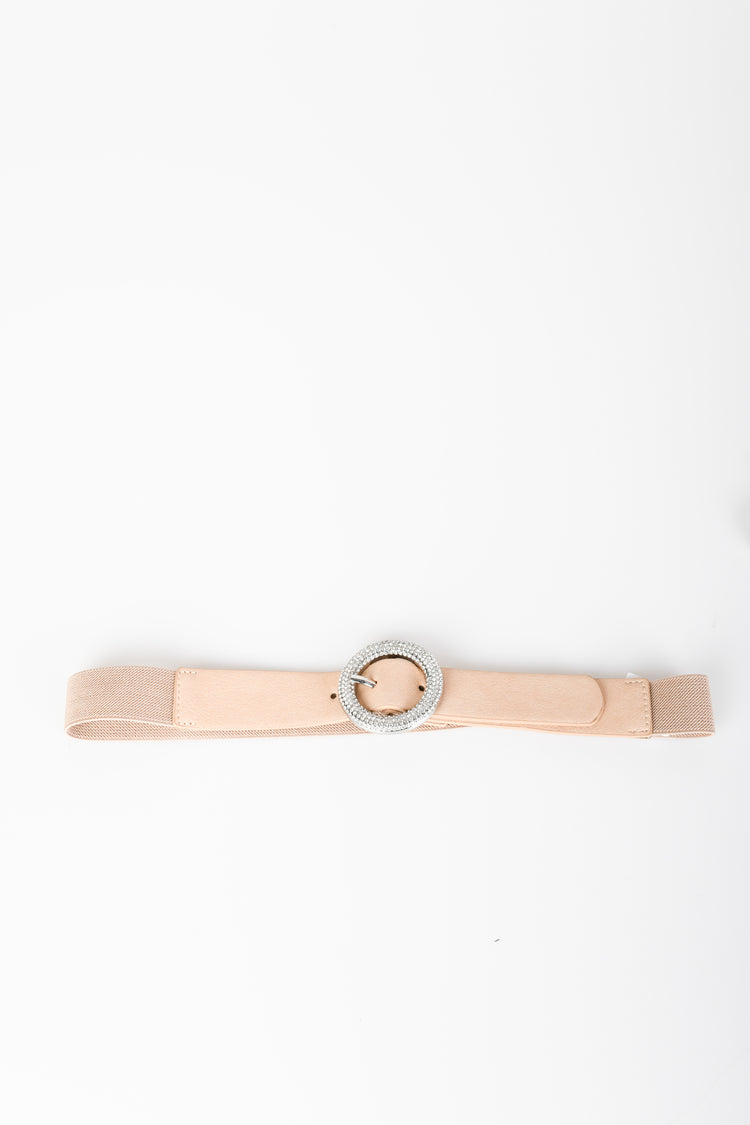 Cintura elastica con fibbia tonda