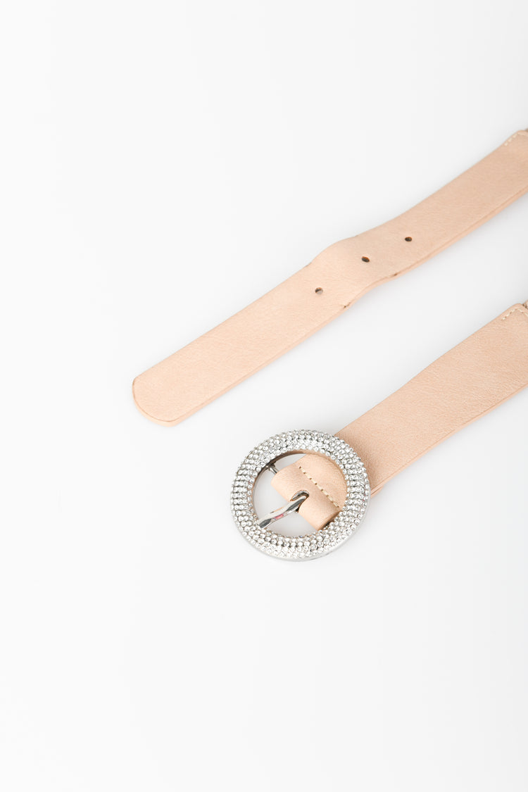 Cintura elastica con fibbia tonda