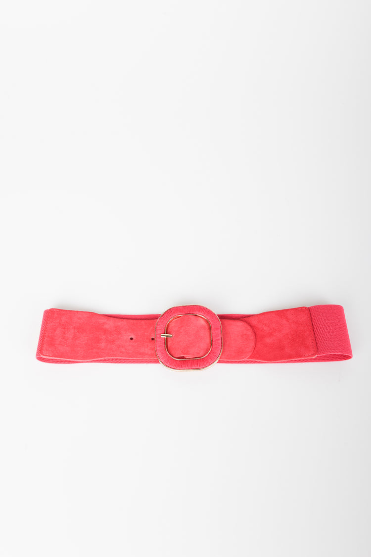 Cintura in tessuto stretch e velluto