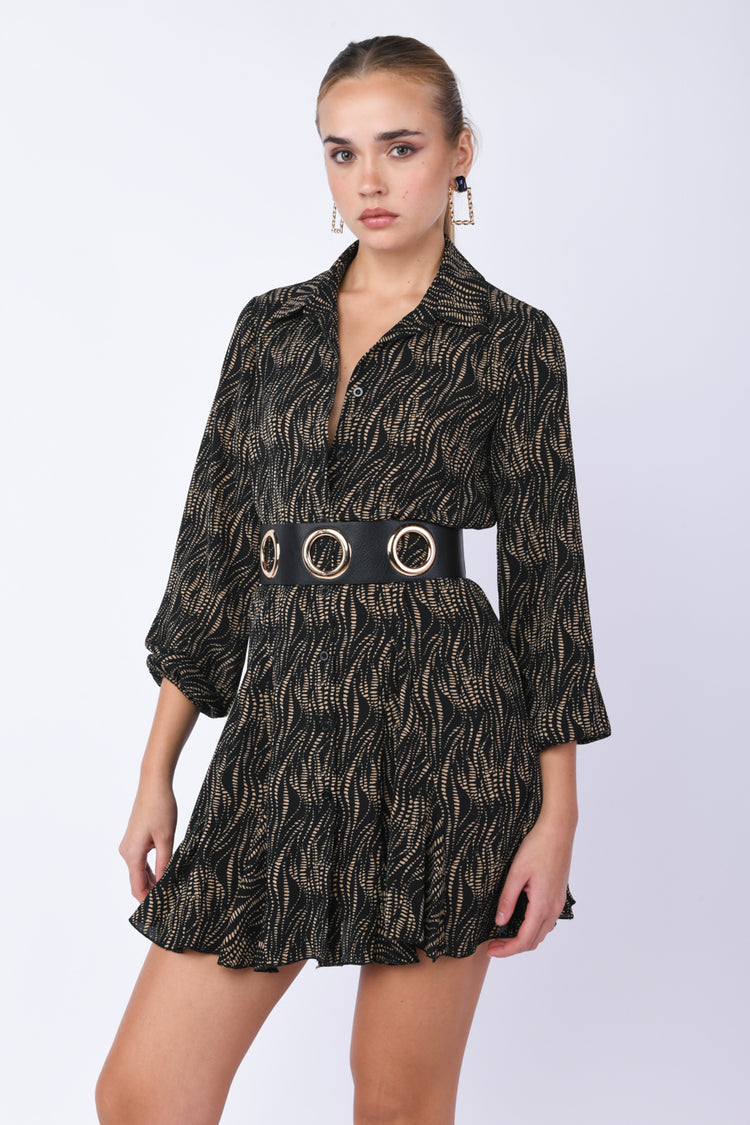 Abito chemisier a stampa