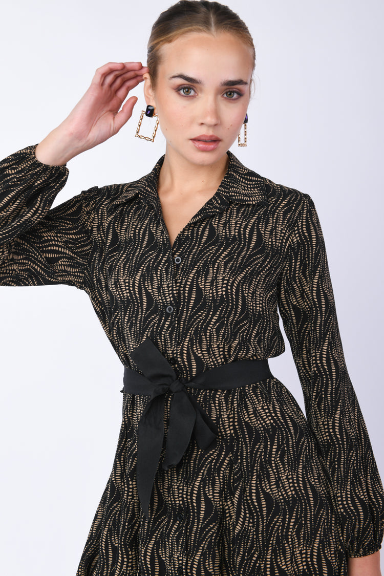 Abito chemisier a stampa