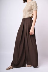 Pantaloni palazzo con pieghe