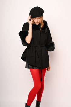 Mantella con similpelliccia