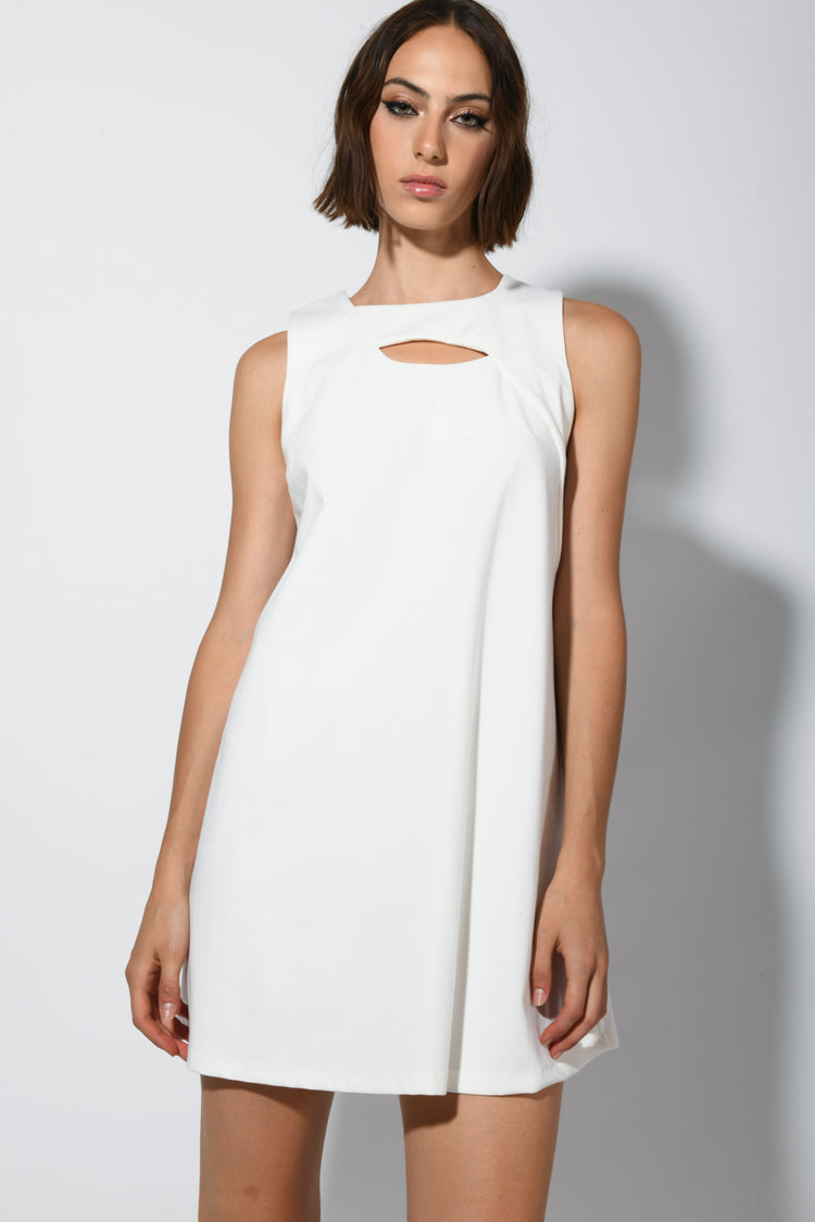 Mini abito con cut-out
