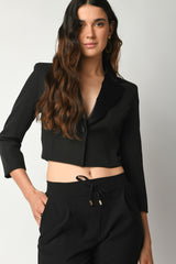 Blazer crop monopetto