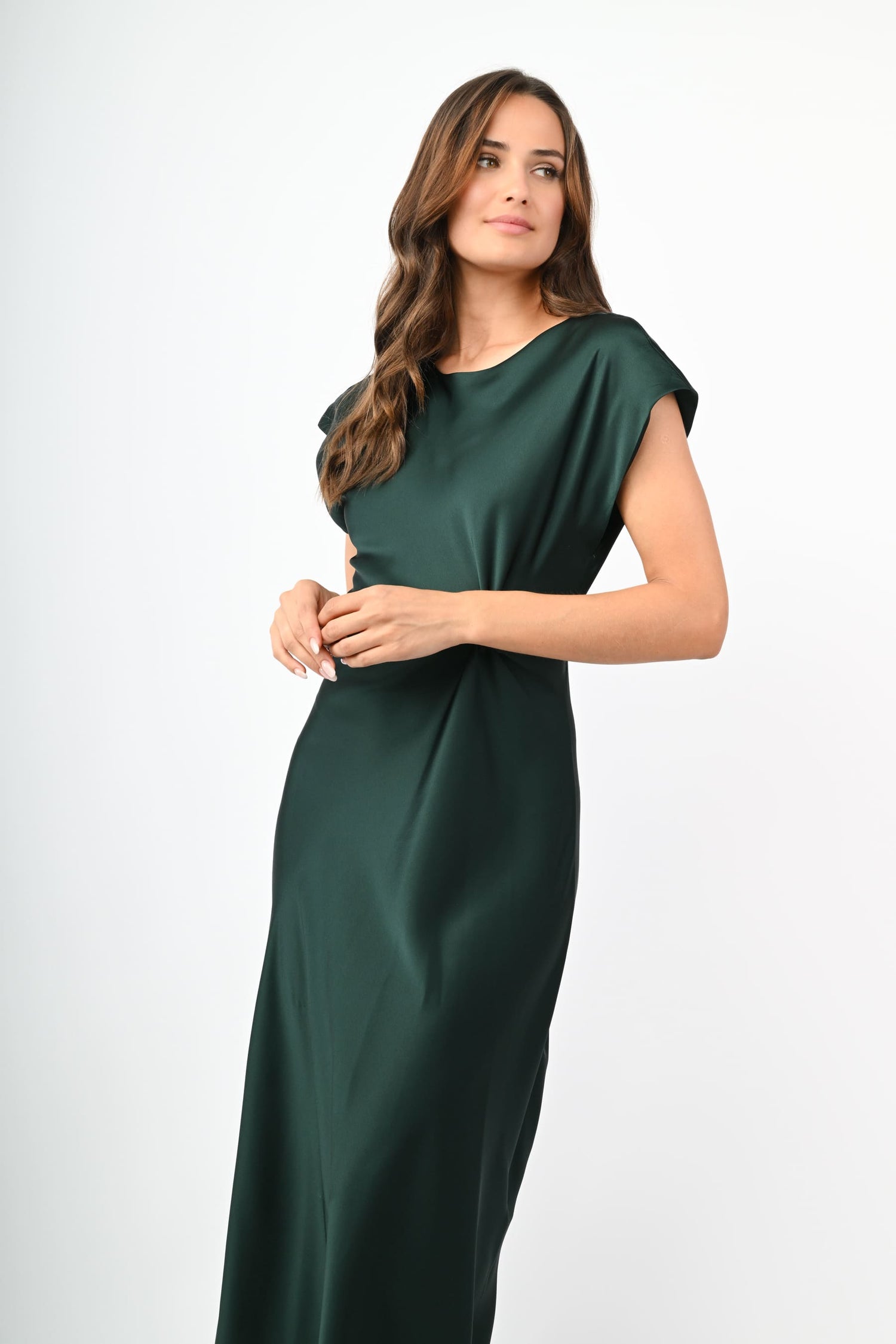 Dress Vestito Raso Vestito Raso Rosso Zara Women S Green Dresses