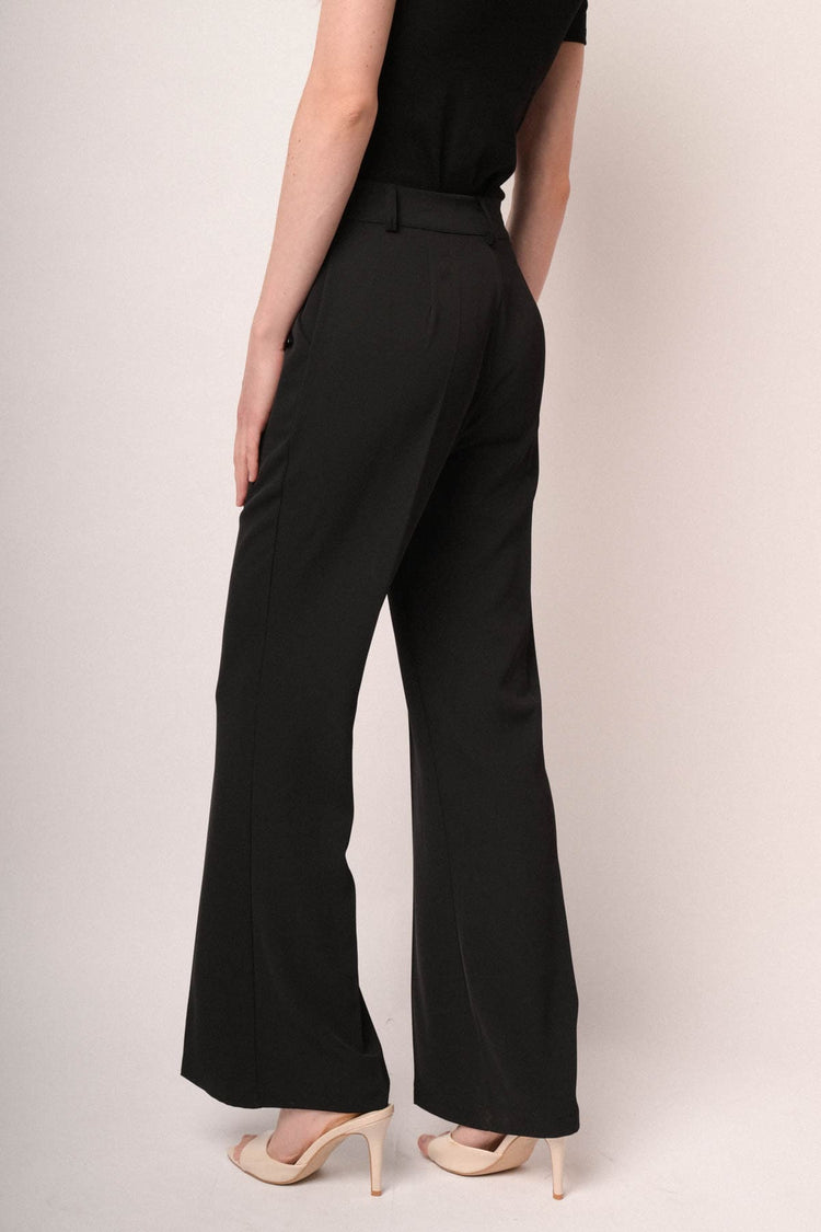Pantaloni zampa gessato
