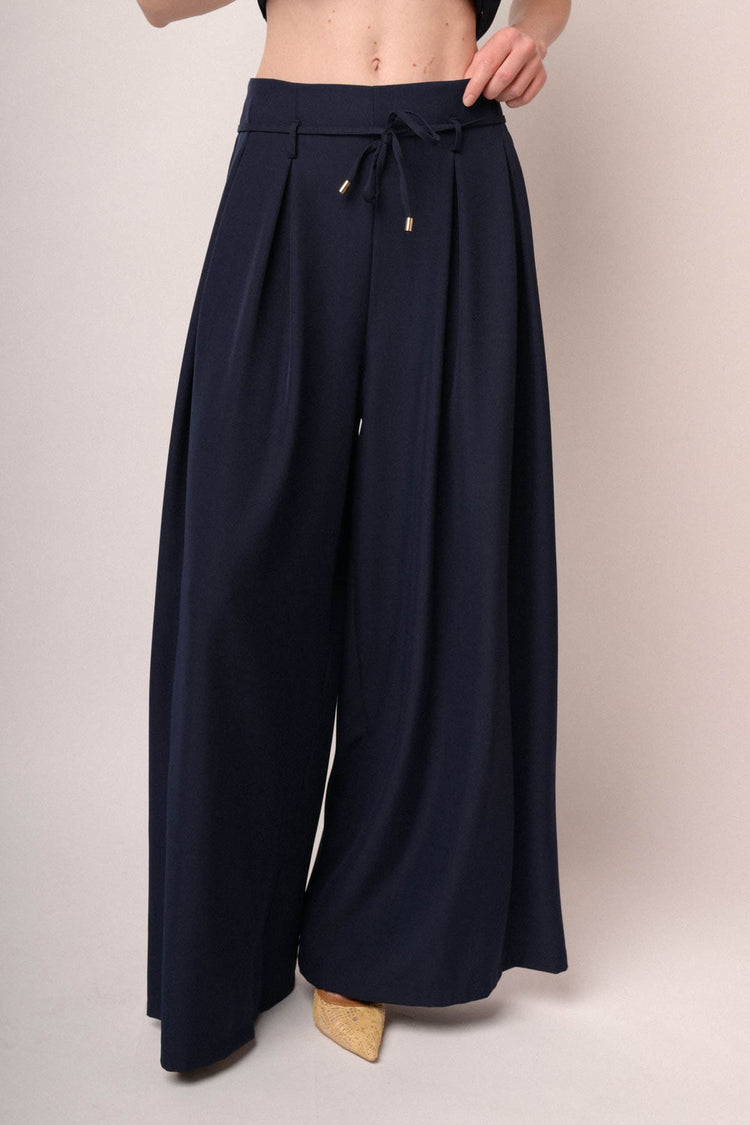 Pantaloni palazzo con pince