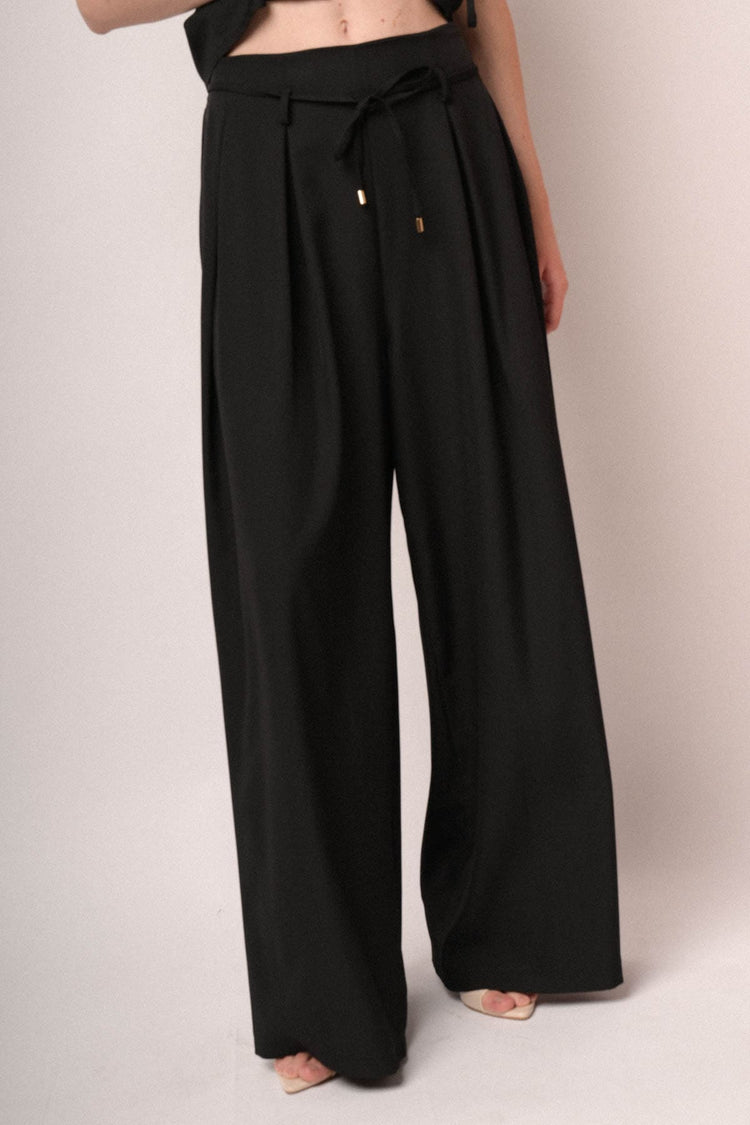 Pantaloni palazzo con pince