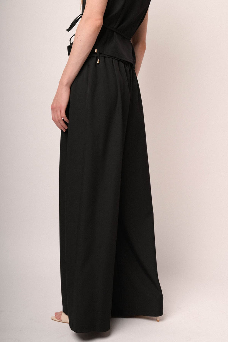 Pantaloni palazzo con pince
