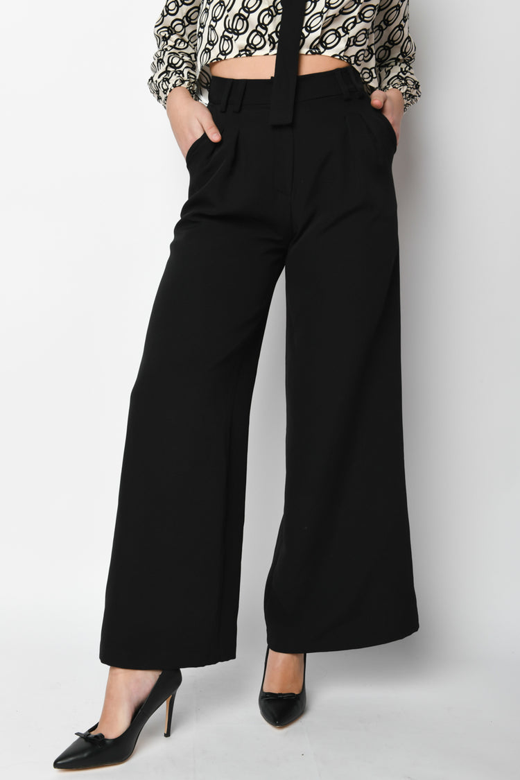 Pantaloni palazzo a vita alta