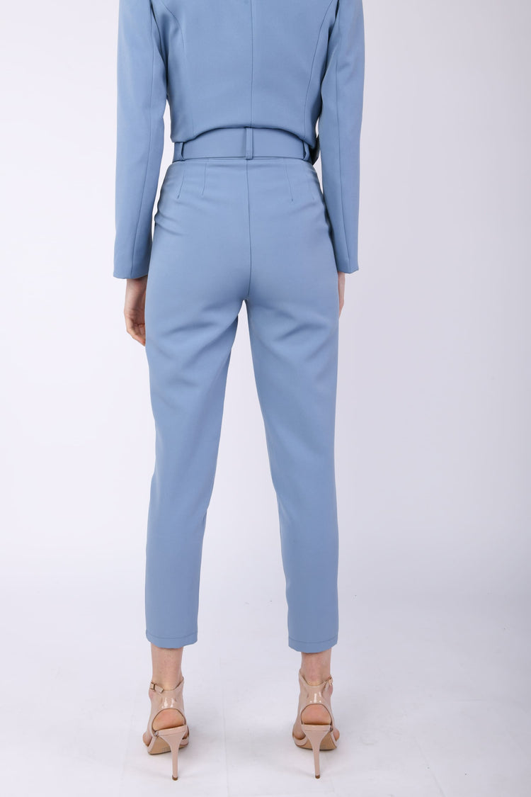 Pantaloni slim con cintura