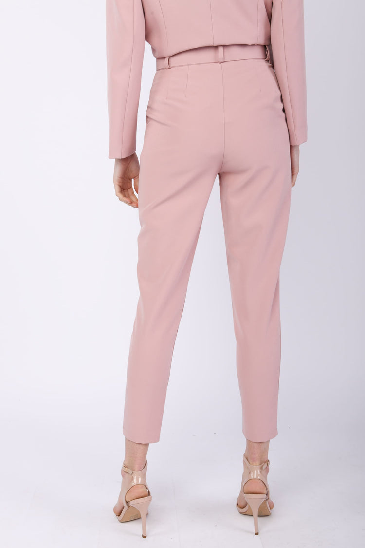 Pantaloni slim con cintura