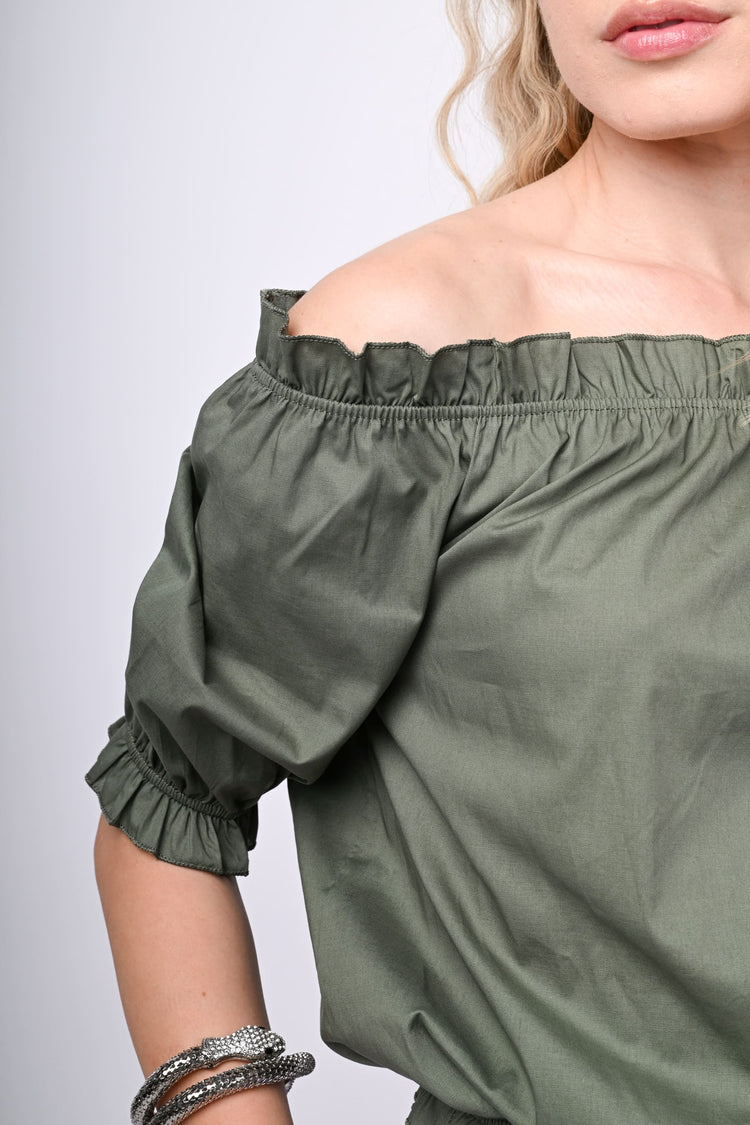 Top con spalle scoperte