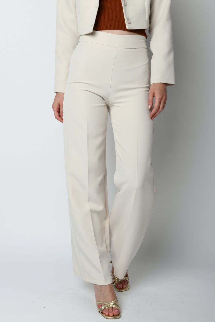 Pantaloni palazzo a vita alta