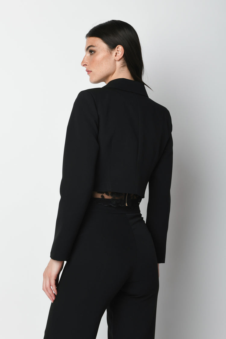 Blazer crop monopetto