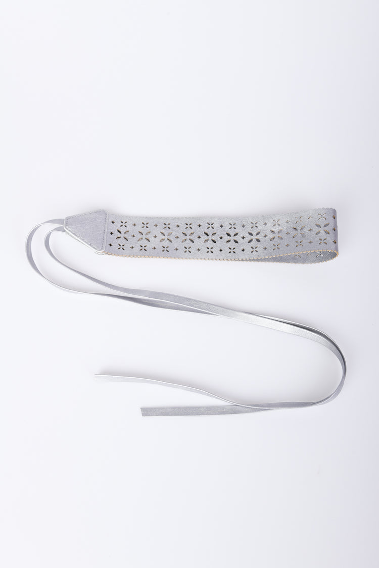 Cintura a fascia effetto pizzo