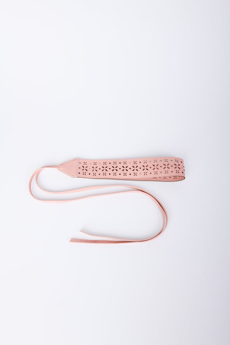 Cintura a fascia effetto pizzo