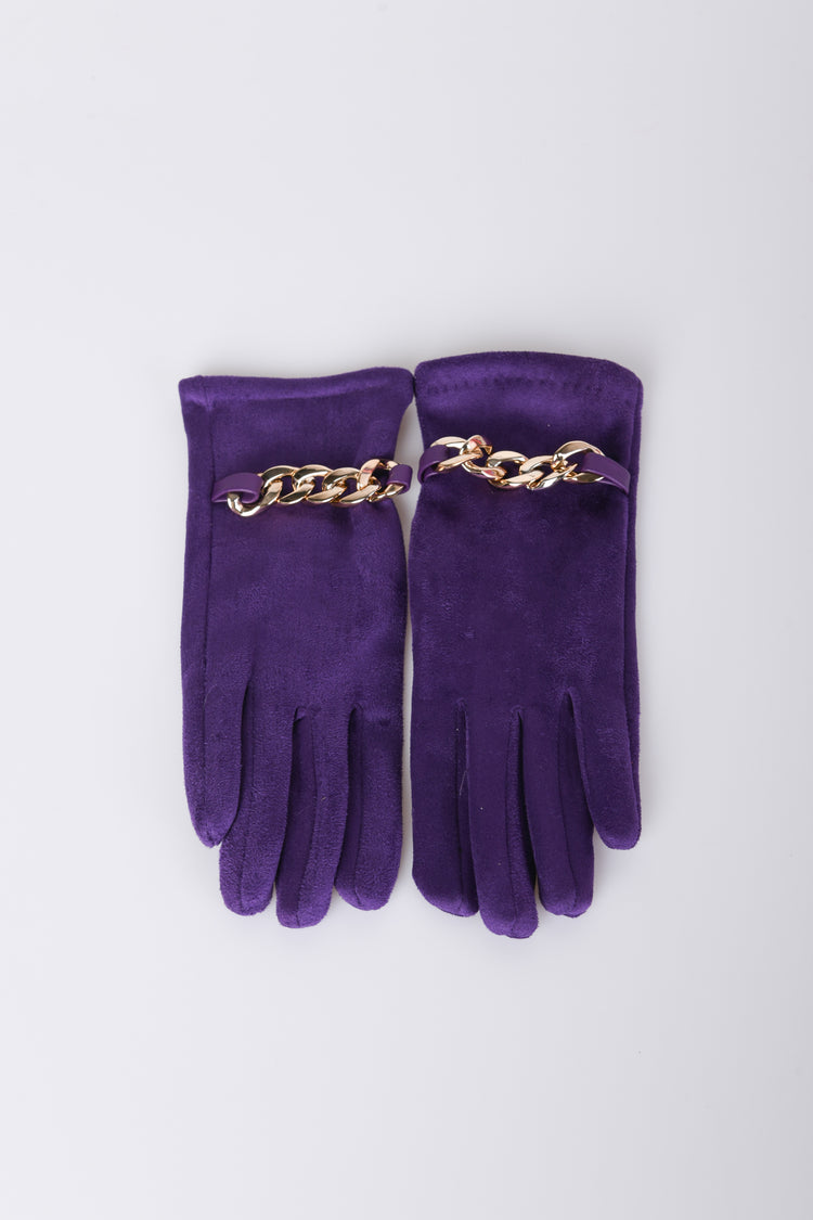 Guanti con catenella