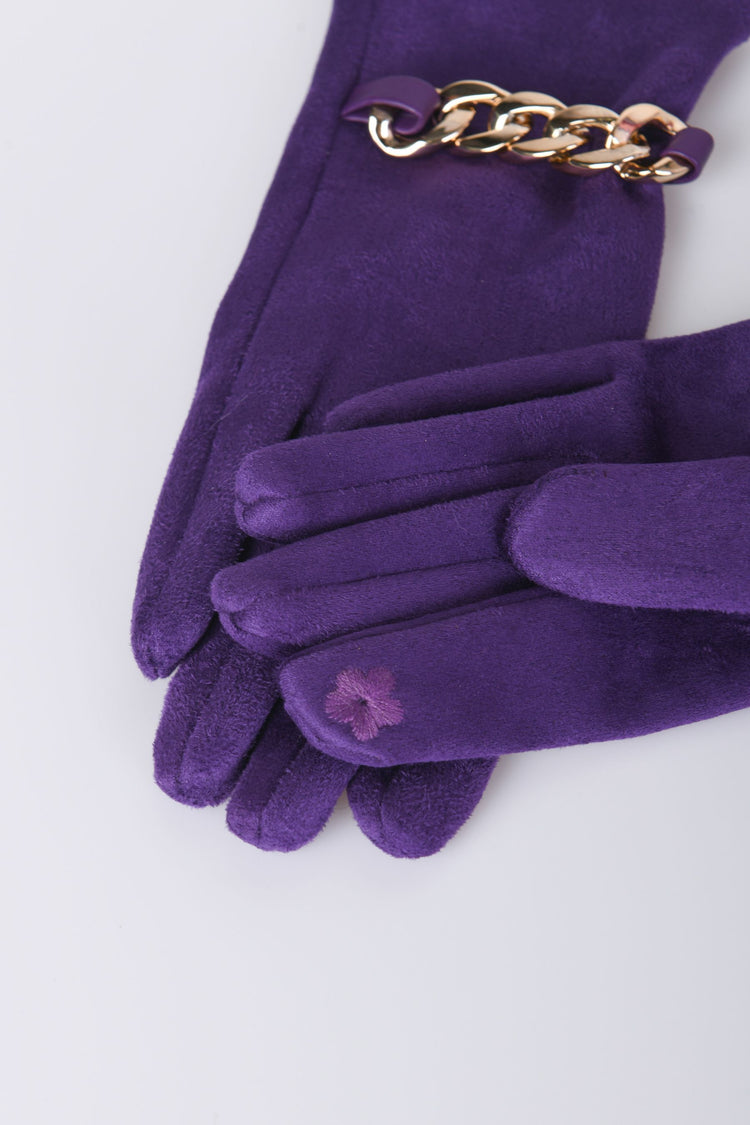 Guanti con catenella