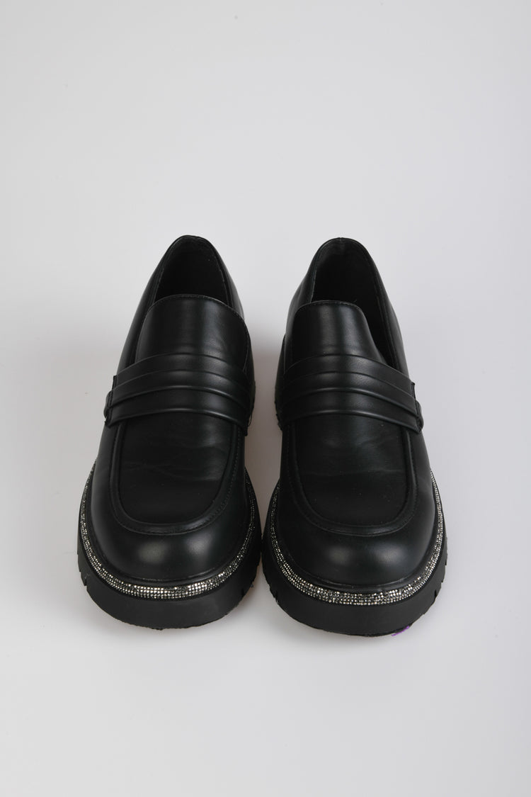 Mocassini con strass