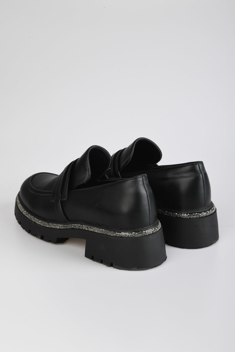Mocassini con strass
