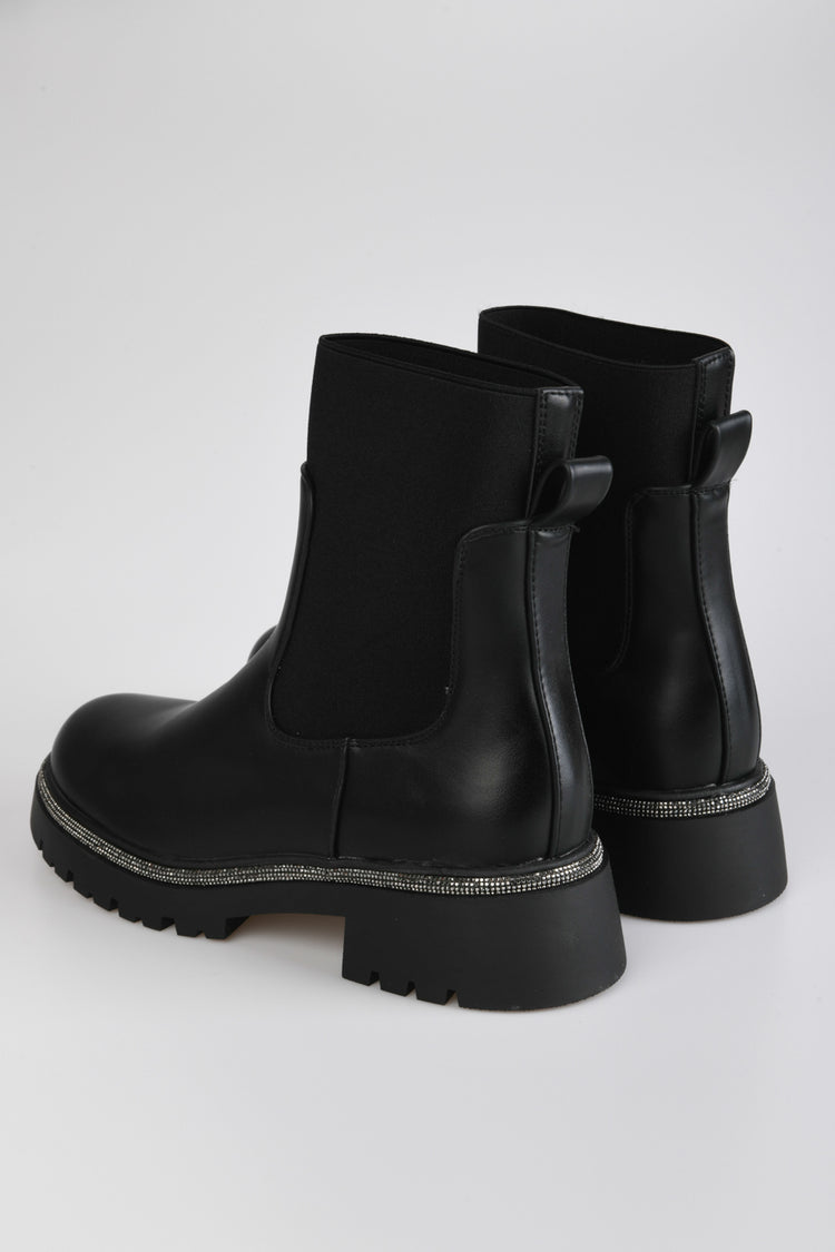Stivaletti Chelsea con strass